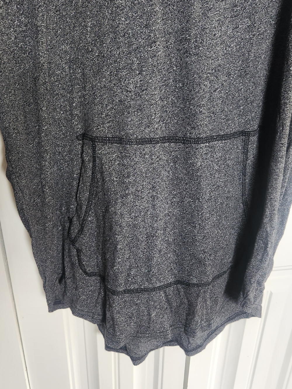 Hollister Men's Black Heather Lightweight Hoodie Shirt Size XL - Picture 7 of 9